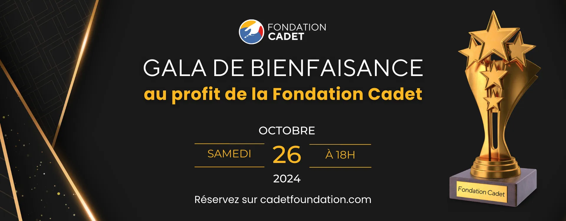 Vous Réservez 7 Places, Mais Qui Gagne la 8ème au Gala? Découvrez l’Offre Surprise de la Fondation Cadet